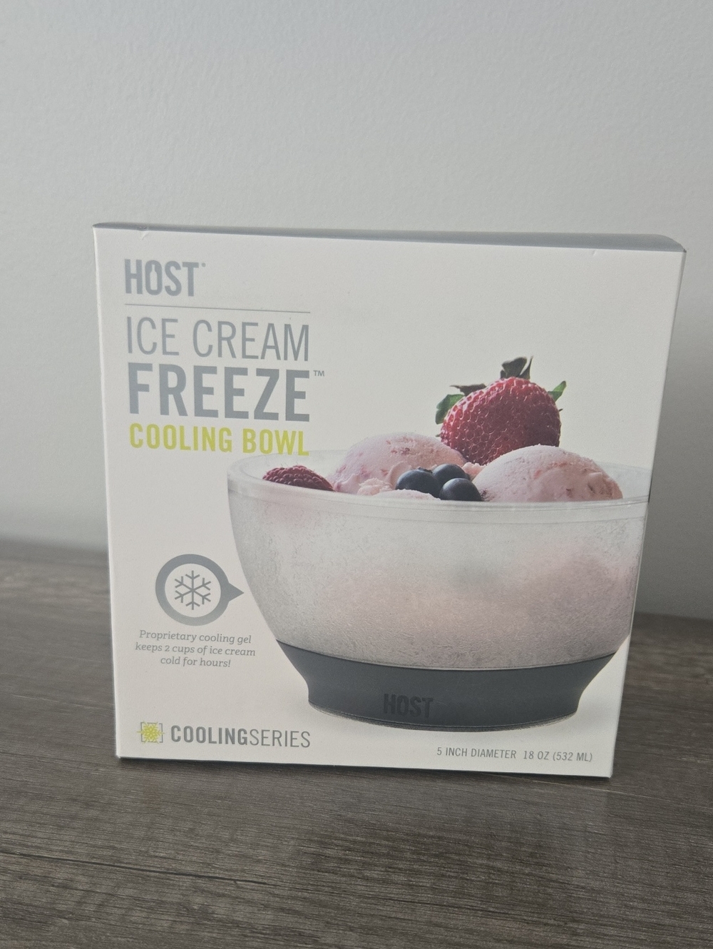 HOST Ice Cream Freeze Cooling Bowl – Keeps Ice Cream Cold | New in Box